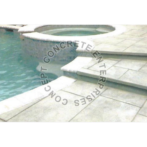 Stamped Concrete Pattern Application: Floor Tiles