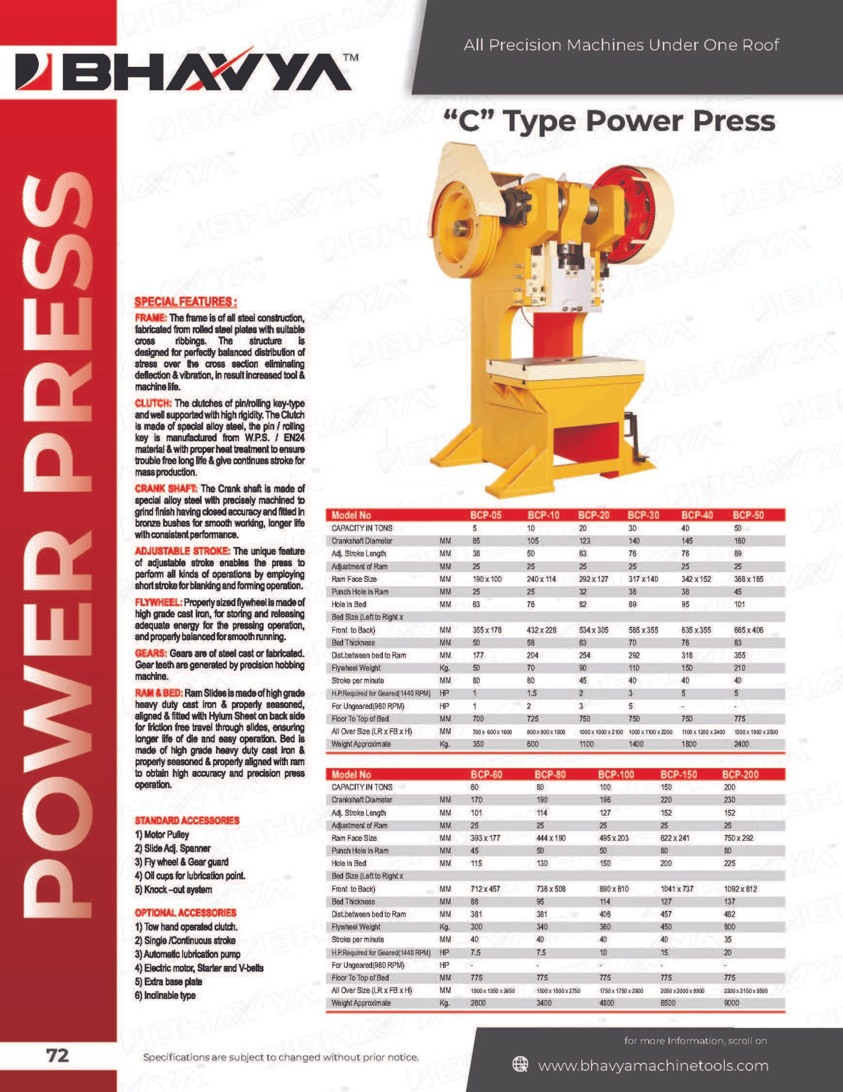 C Type Power Press Machine