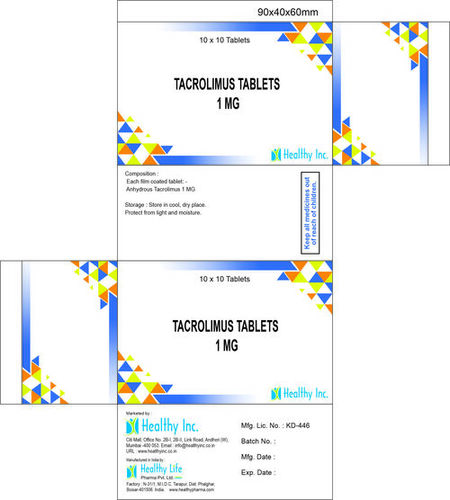 Tacrolimus tablet 1mg