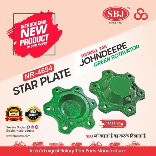 STAR PLATE SUITABLE FOR JOHNDEERE GREEN ROTAVATOR