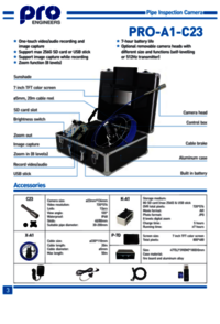 Pipe Line Video Inspection System