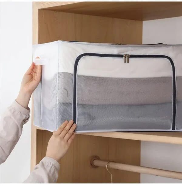 TRANSPARENT 66 LITRE CLOTH STORAGE BAG