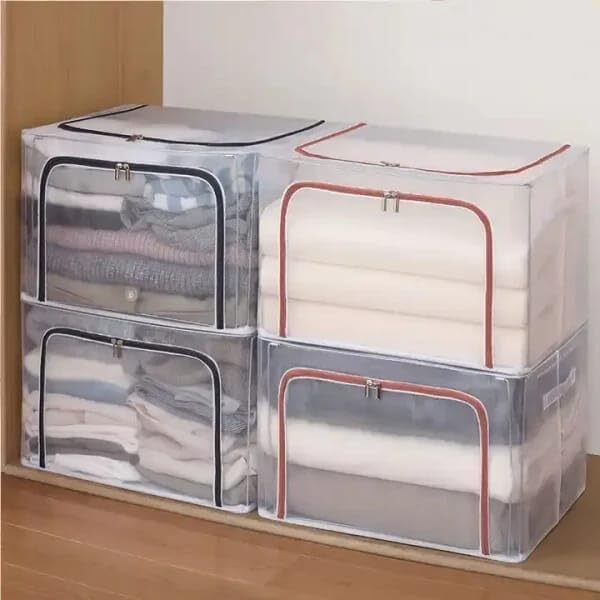 TRANSPARENT 66 LITRE CLOTH STORAGE BAG