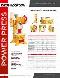 Pneumatic Type Power Press Machine