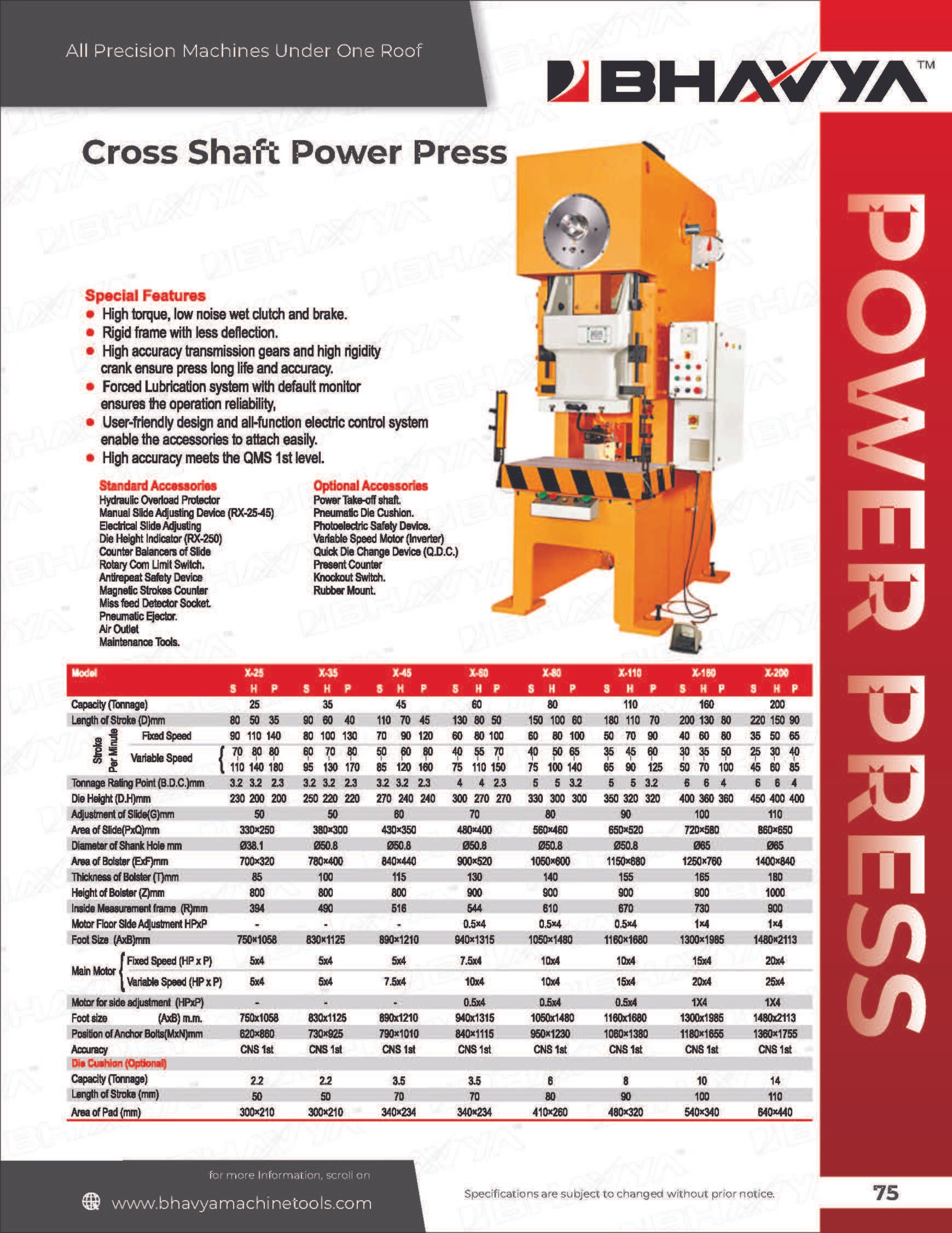 Cross Shaft Power Press Machine