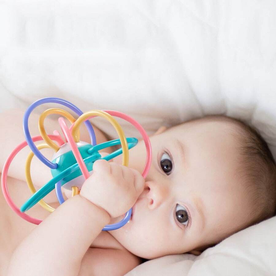 MOTHERLY BABY TEETHER TUBE RATTLE LOOPI TOY