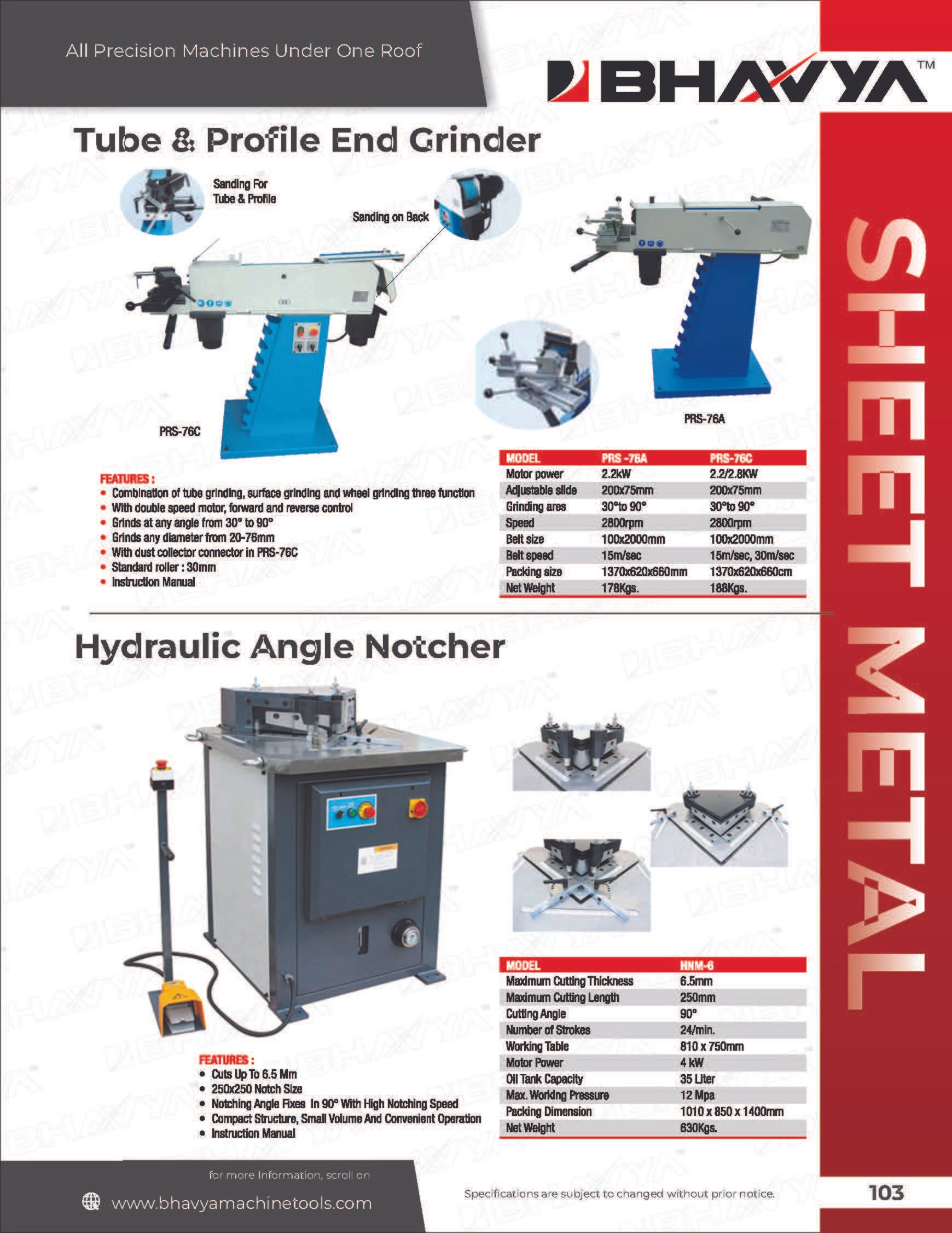 Hydraulic Angle Notcher Punching Machine