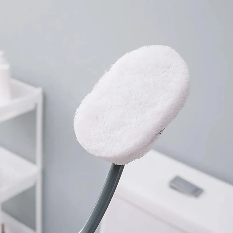 BATHROOM LONG HANDLE SPONGE TOILET BRUSH