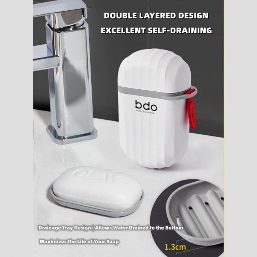 TRAVEL PORTABLE SOAP BOX WITH DISH