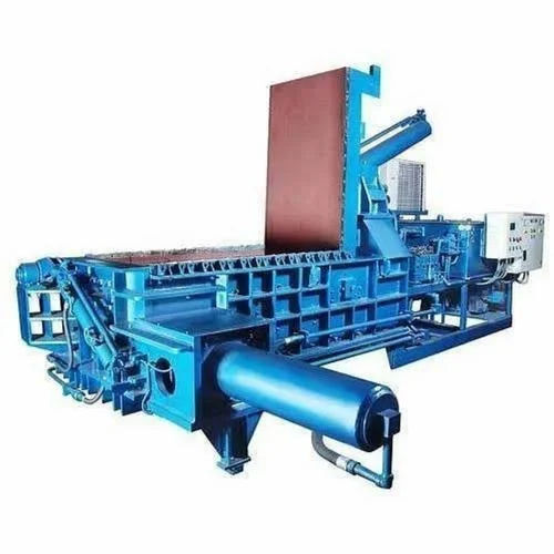 Hydraulic Baling Press Machine - Customized Size 120x24x24 Inches | New Condition, Mechanical Power Source, 240 Volt Performance, Blue Finish, Industrial Use