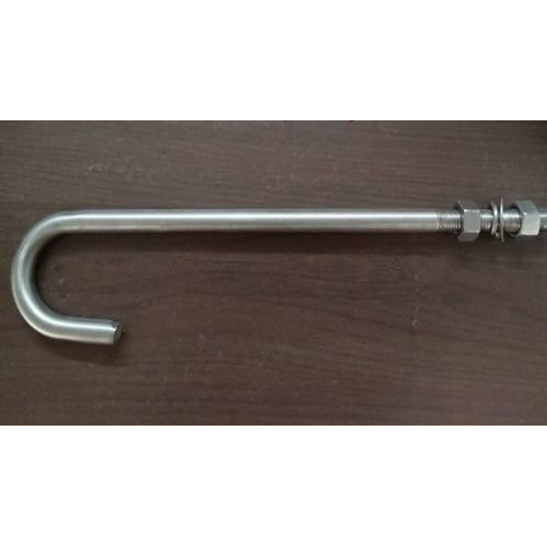 Mild Steel and Alloy Steel J Type Heavy Fabricated Foundation Bolts - 12mm to 100mm Diameter, 250mm to 3000mm Length, Gr. 4.6 to 12.9