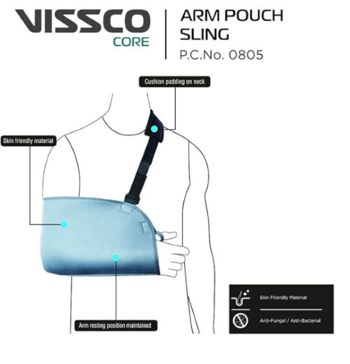 Vissco Arm Pouch Sling (Pc No:805)(XS/S/M/L/XL/XXL)