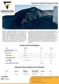 Carbon Dust Alternative Fuel / Black Carbon Powder