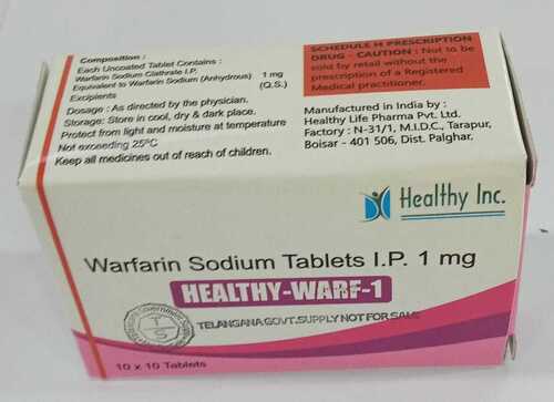 Warfarin sodium tablet 1mg