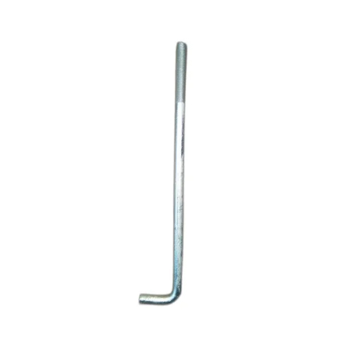 L Bolt - Mild Steel, Carbon Steel, Alloy Steel, Stainless Steel | 12mm to 100mm Diameter, 250mm to 3000mm Length, Silver and Grey, Grade 4.6 to 12.9, Heavy Fabricated Design, Metric & BSW Thread Type