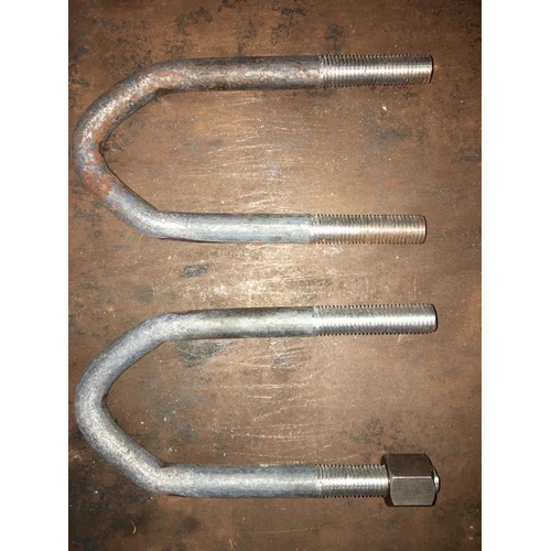 Tractor V Bolt - MS, Carbon Steel & Alloy Steel, 6mm to 18mm Diameter, Silver Color, Gr. 4.6, 8.8, 10.9 | U Shape, Square U Shape, Metric Thread Type, Ideal for Fire Fighting Pipeline Fittings