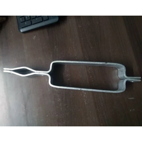 HDG Street Light Clamp - Metal MS, 8" for Cement Pole, 4" & 6" for Round Pole, 3" for Rail Pole | Suitable for Various Bolts, Available in GI and HDG Finishes