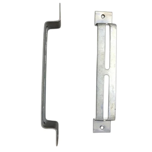 MS GI C Type Wall Clamp Bracket - 1/2 to 4 Inch Sizes, 1.5mm to 4mm Thickness | Supports Pipe Systems, Silver Finish, Heavy-Duty Galvanization