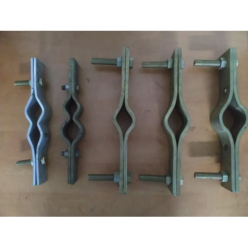 MS Bore Clamps - GI (Electro Plated), C Shape, 1/2" to 2" Size, 4mm to 8mm Thickness, Packaged in 50 Kgs Jute Gunny Bag