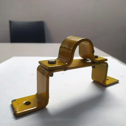 Ms Yellow Gas Pipeline Clamp - Color: Silver