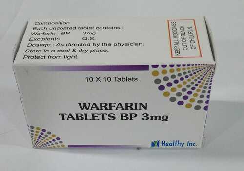 Warfarin sodium tablet  3mg