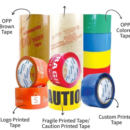 Color White Bopp Packaging Tape