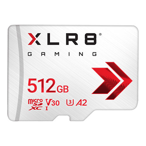XLR8 Gaming Class 512GB 10 U3 V30 Micro SD Flash Memory Card