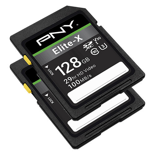 Elite-X Class 128 GB 10 U3 V30 SD Flash Memory Card
