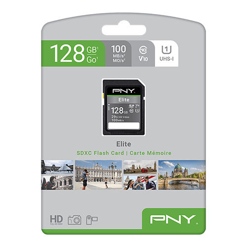 128 GB Elite Class 10 U1 V10 SD Flash Memory Card