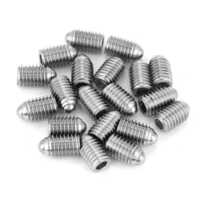 Ss 304 Ball Plunger Grub Screw - Stainless Steel, Polished Silver Finish | Pack Of 50 Units, Industrial Use