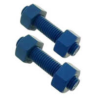 Ptfe Coated Fasteners - Ms Material, Size M2, Polished Finish | High Quality, Hex Head Type, Industrial Use