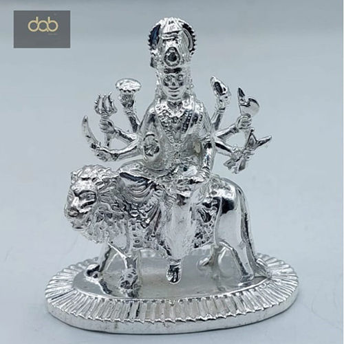 Silver Durga Idol