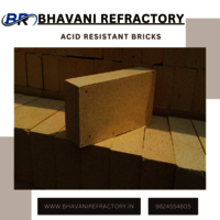 Acid Resistant Bricks - High-Alumina & Silica Composition , Acid & Chemical Resistant, High Temperature & Abrasion Resistance, Dimensional Stability
