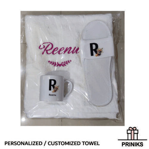 Many Colors Available. Personalized Towel