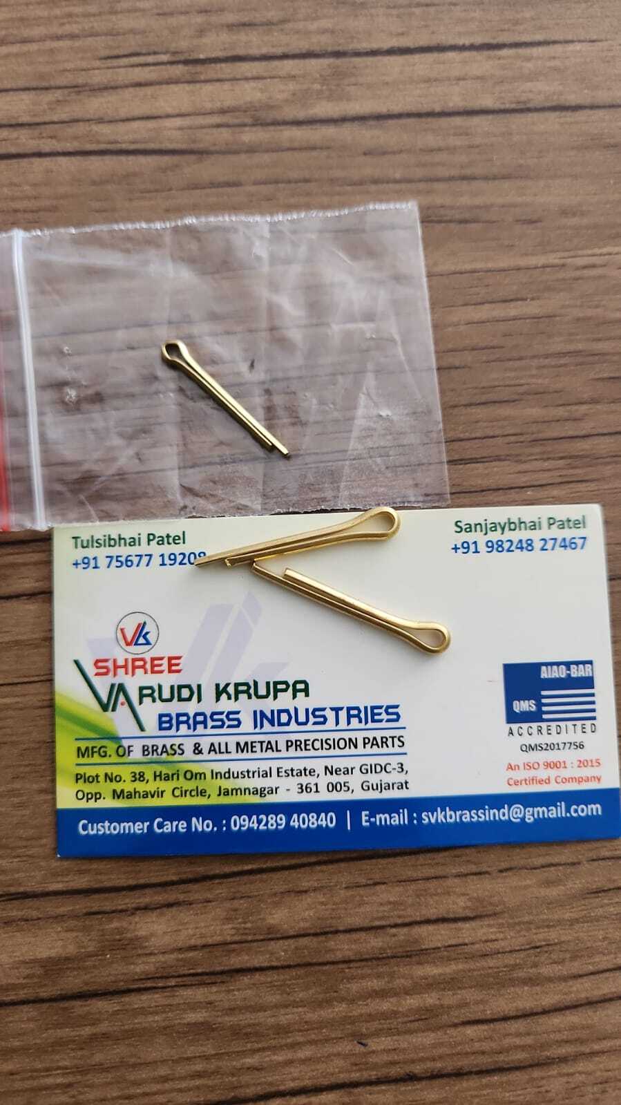 Brass Cotter & Split pin