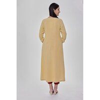 Moon Yellow Embroidered Kurta