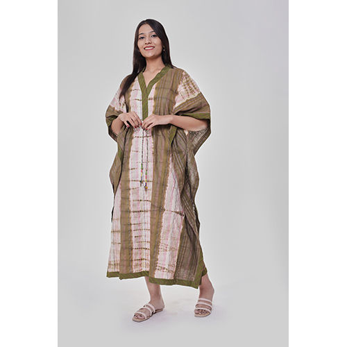 Shibori Tie Dye Mid Lenght Kaftan