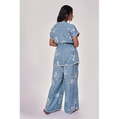 Blue Blossom Co-ord Set