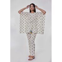 Kaftan Off White Co-ord Set