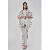 Kaftan Off White Co-ord Set