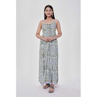 Bust Drawstring Maxi Dress