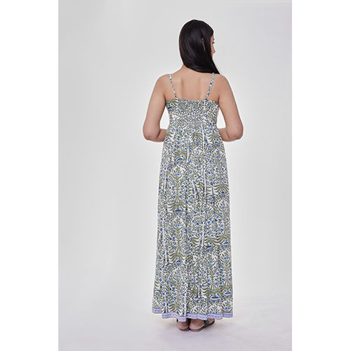 Bust Drawstring Maxi Dress