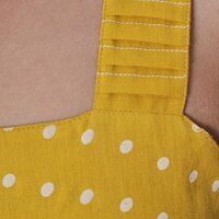 Yellow Polka Dot Midi Dress