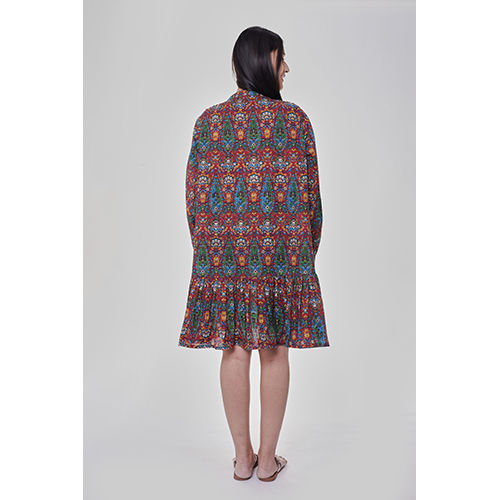 Multi Printed Tent Dress