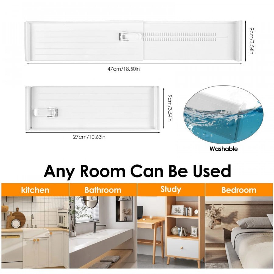 PLASTIC ADJUSTABLE DRAWER DIVIDER