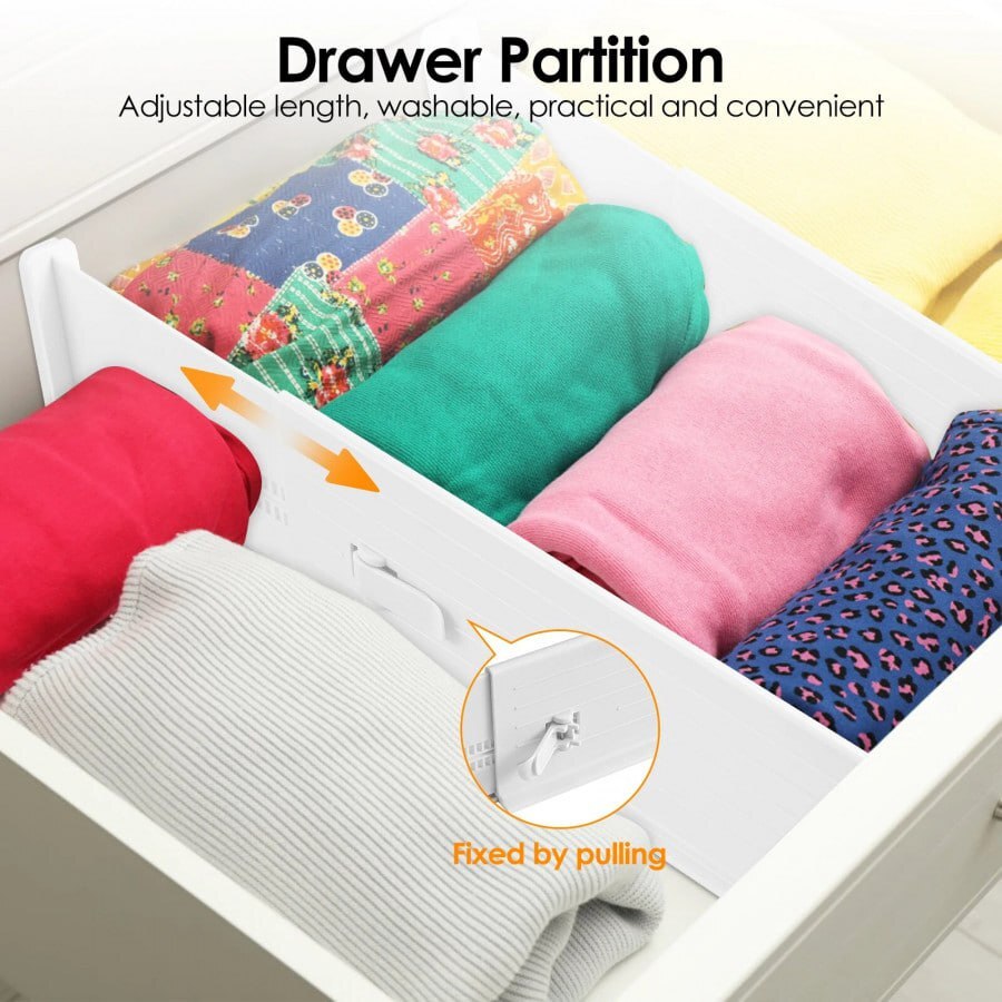 PLASTIC ADJUSTABLE DRAWER DIVIDER
