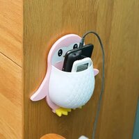Penguin Shape Wall Mounted Toothpaste Holder