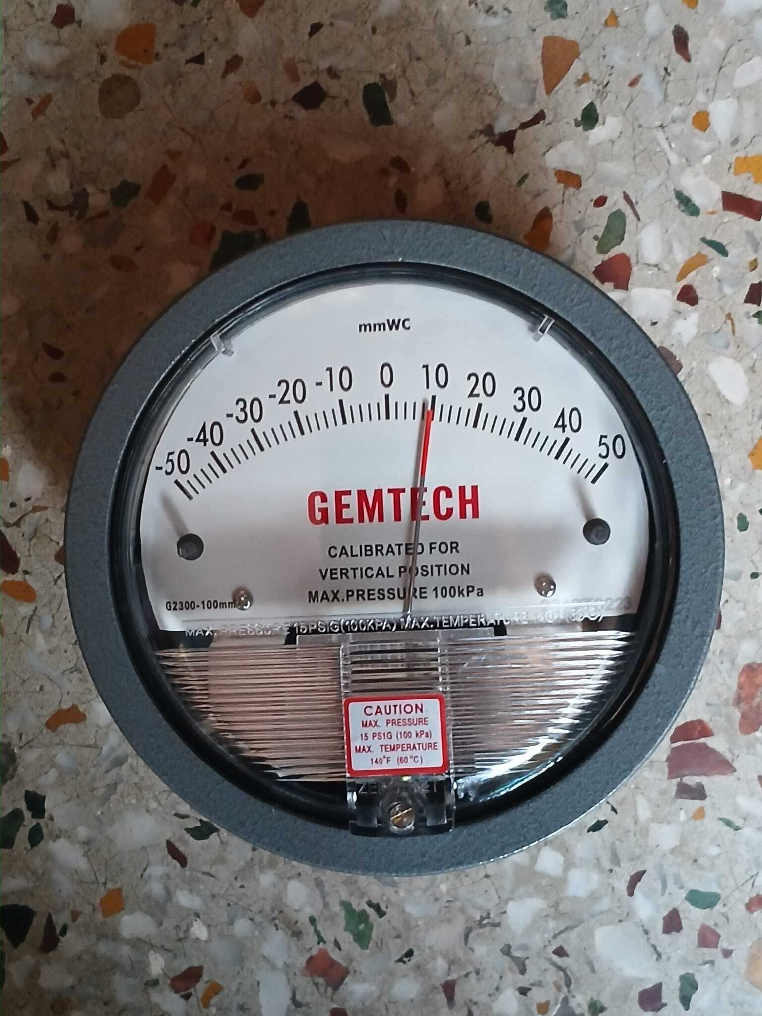 GEMTECH Differential Pressure Gauge Wholesaler Near Tirath Ram Shah Hospital
