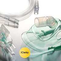 Pediatric Nebulizer Mask Kit - Soft Flexible Pvc Material, Transparent Color | Universal Compatibility, Adjustable Straps, Ergonomic Design For Enhanced Comfort