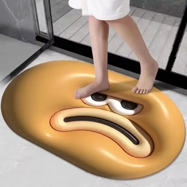 3D BATHROOM DOOR MAT (ROUND)